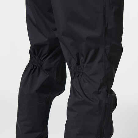 Men's Trail Running Waterproof Rain Trousers - black
