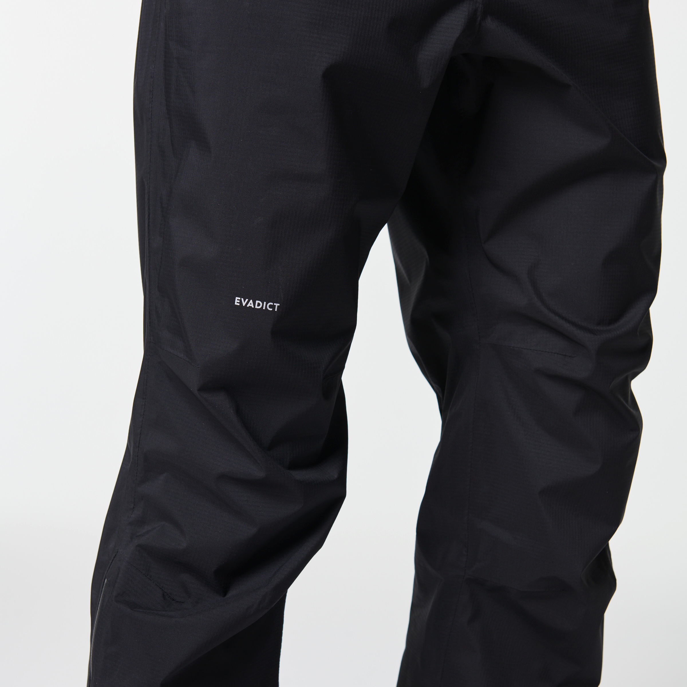 PANTALON IMPERMEABLE PLUIE DE TRAIL RUNNING FEMME NOIR