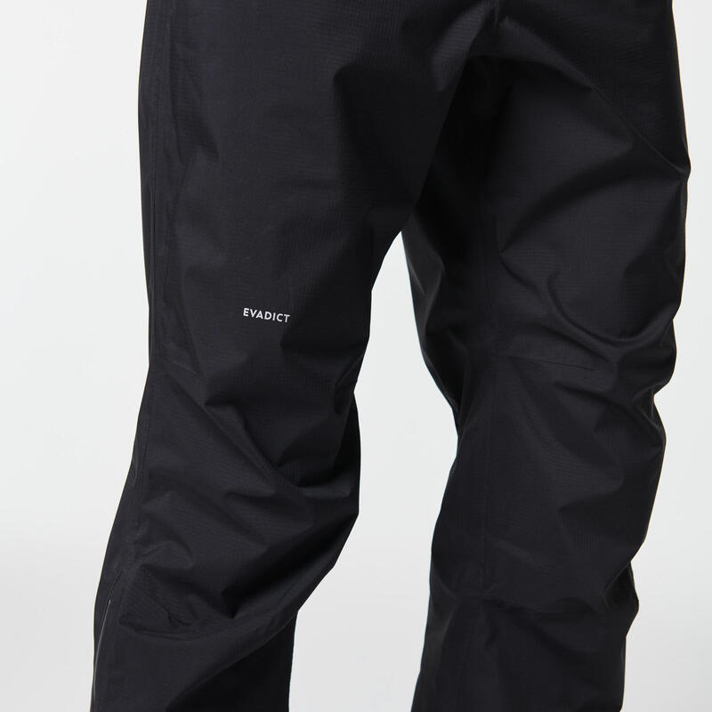 Pantalón running y trail running impermeable Hombre - KIPRUN Run 900 Rain Negro 