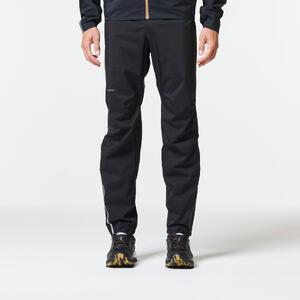 Pantalón running y trail running impermeable Hombre - KIPRUN Run 900 Rain Negro