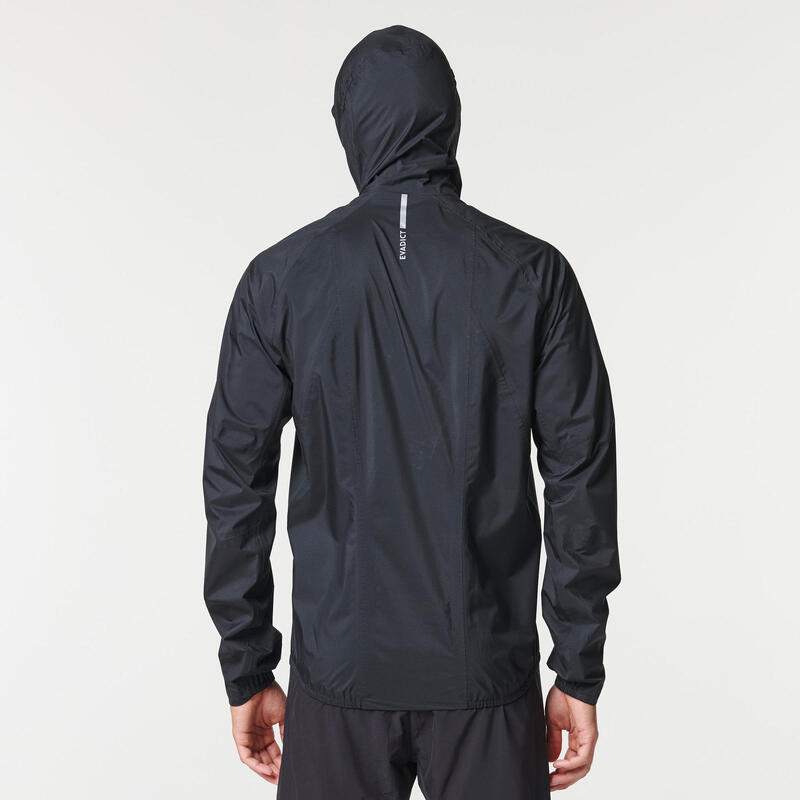 Chaqueta cortavientos trail running impermeable Hombre bronce