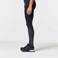 MEN'S TRAIL RUNNING TIGHTS - BLACK/GREY