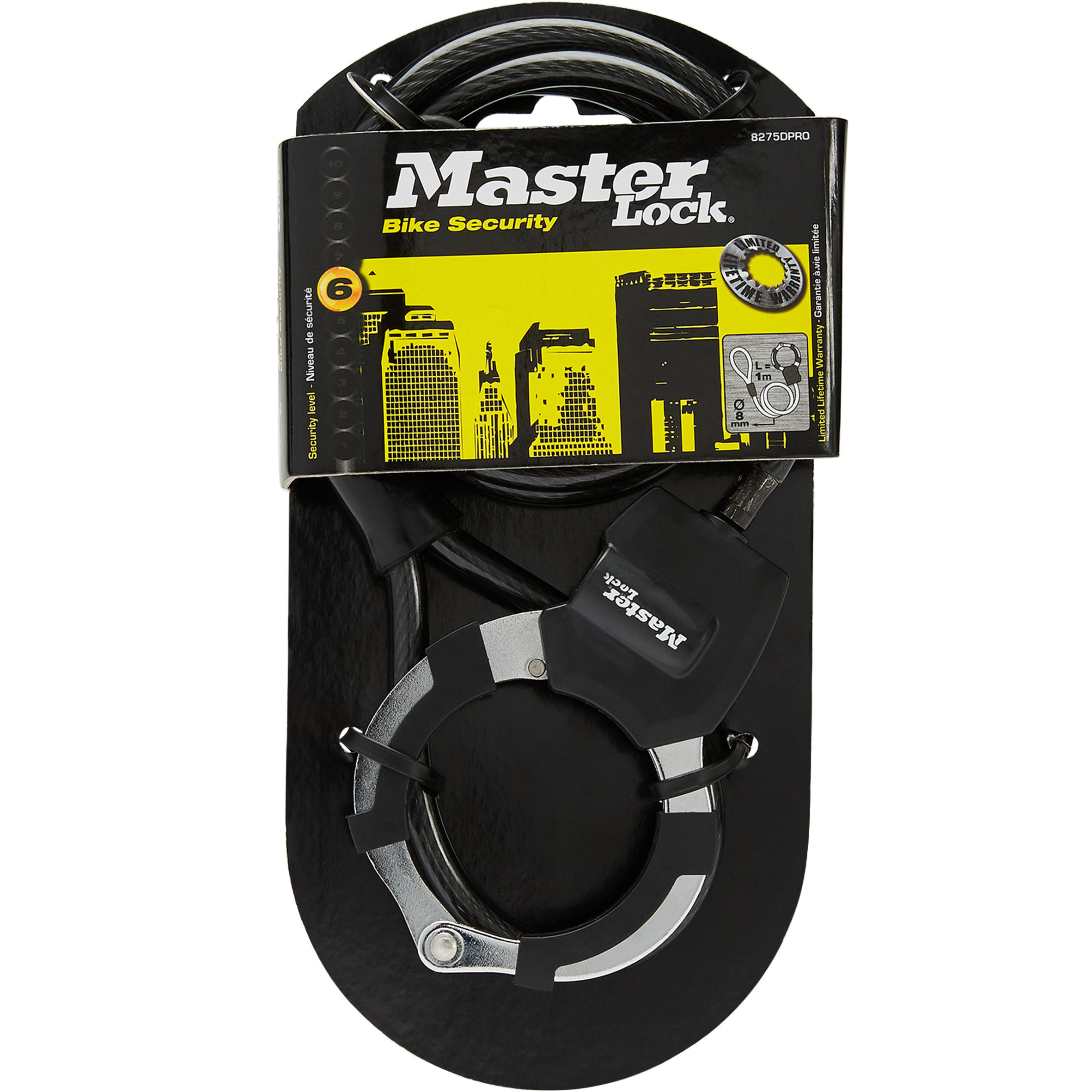 Scooter Anti-Theft Cuffs Masterlock - Black 2/2