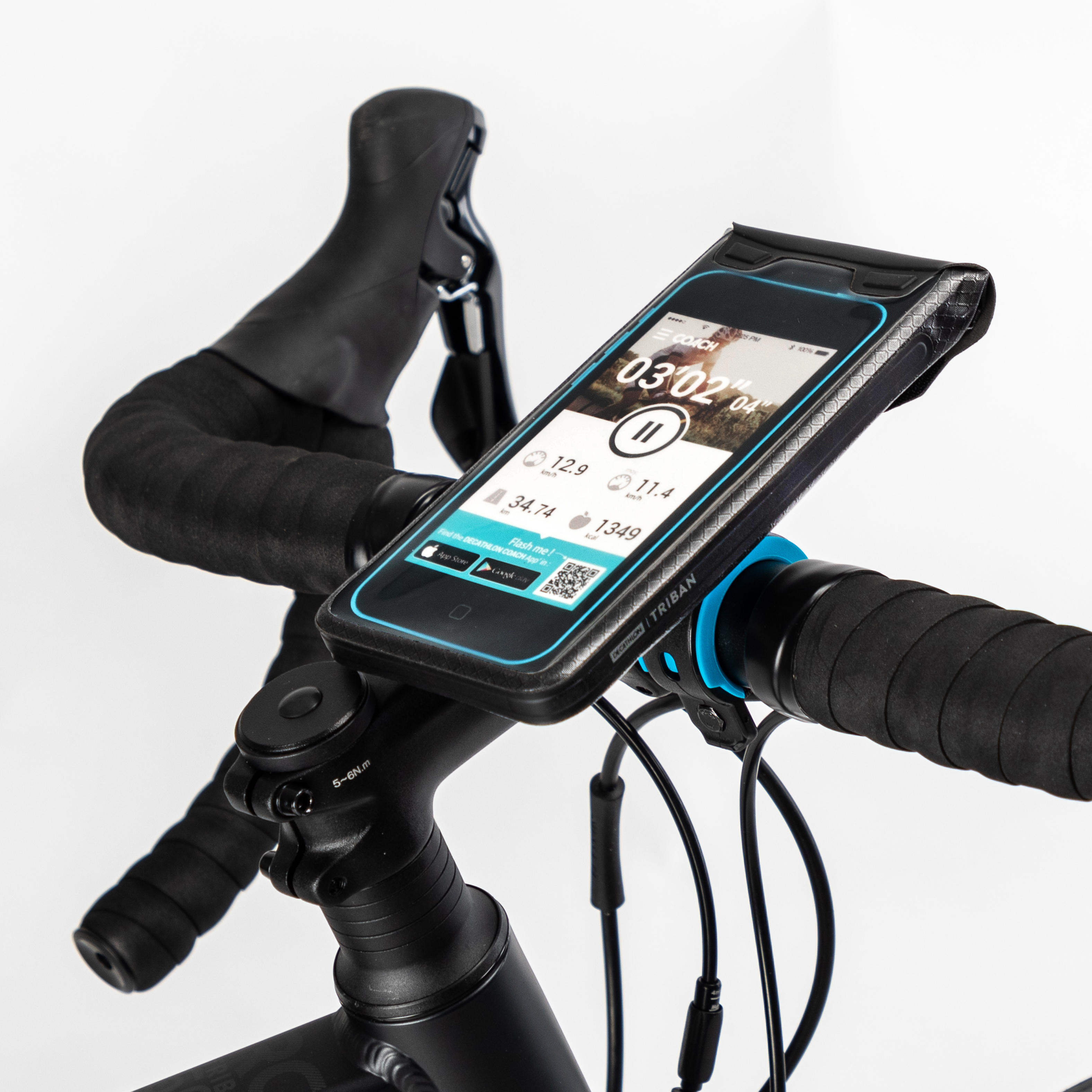 triban 900 l waterproof bike smartphone holder