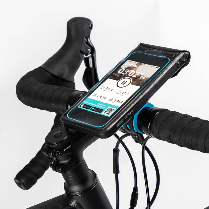 Sonducket Soporte para teléfono móvil para bicicleta, banda de agarre,  bicicletas de montaña universales, correa para teléfono móvil para Ciclismo  Negro