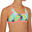 Bikinitop voor surfen meisjes Bondi 500 triangel turquoise