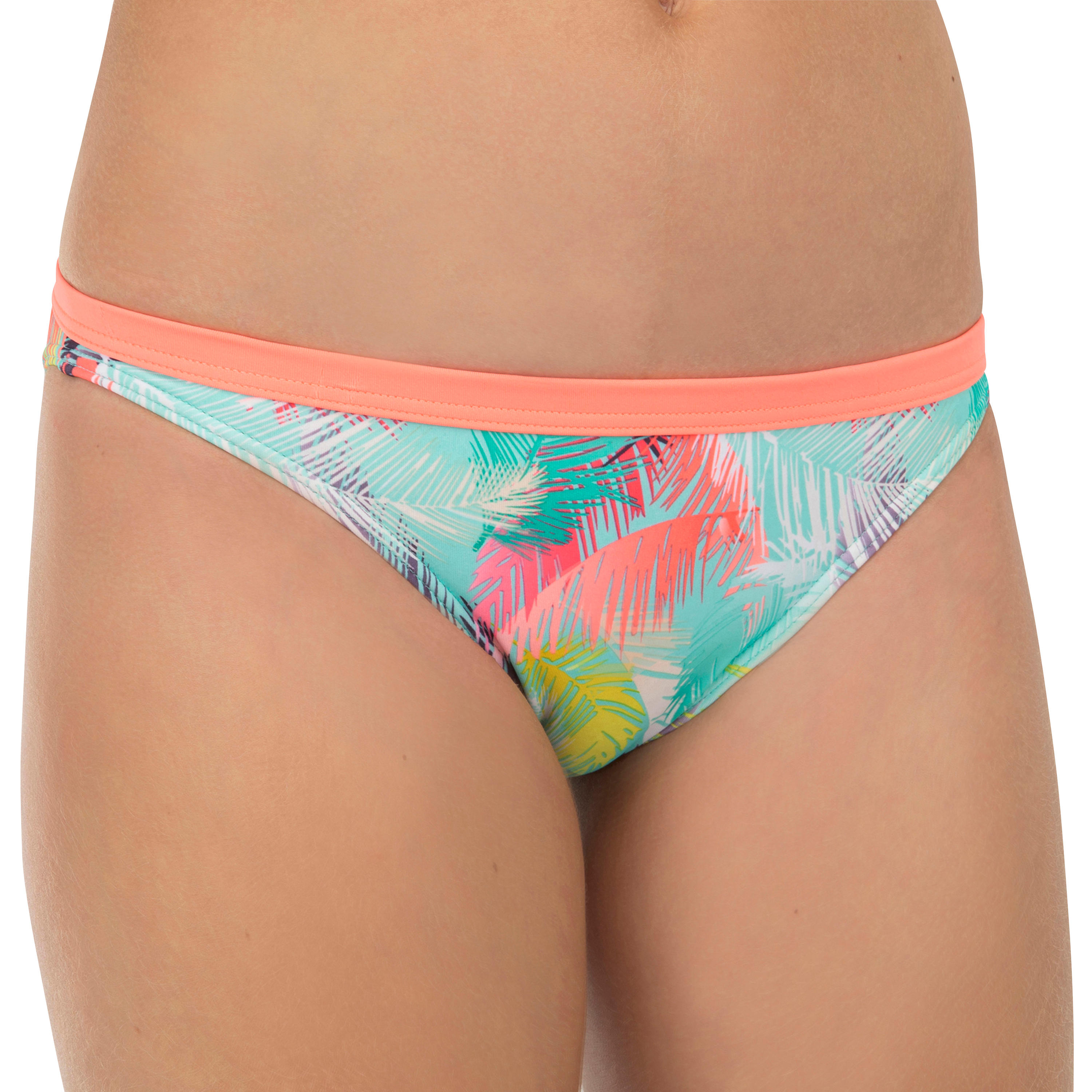 culotte de maillot de bain surf fille menthe maeva 500 - olaian