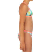 MAEVA 500 SURF GIRL'S SWIMSUIT BRIEFS BLUE