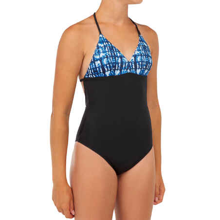 GIRL'S SURF SWIMSUIT HIMAE 500 BLUE