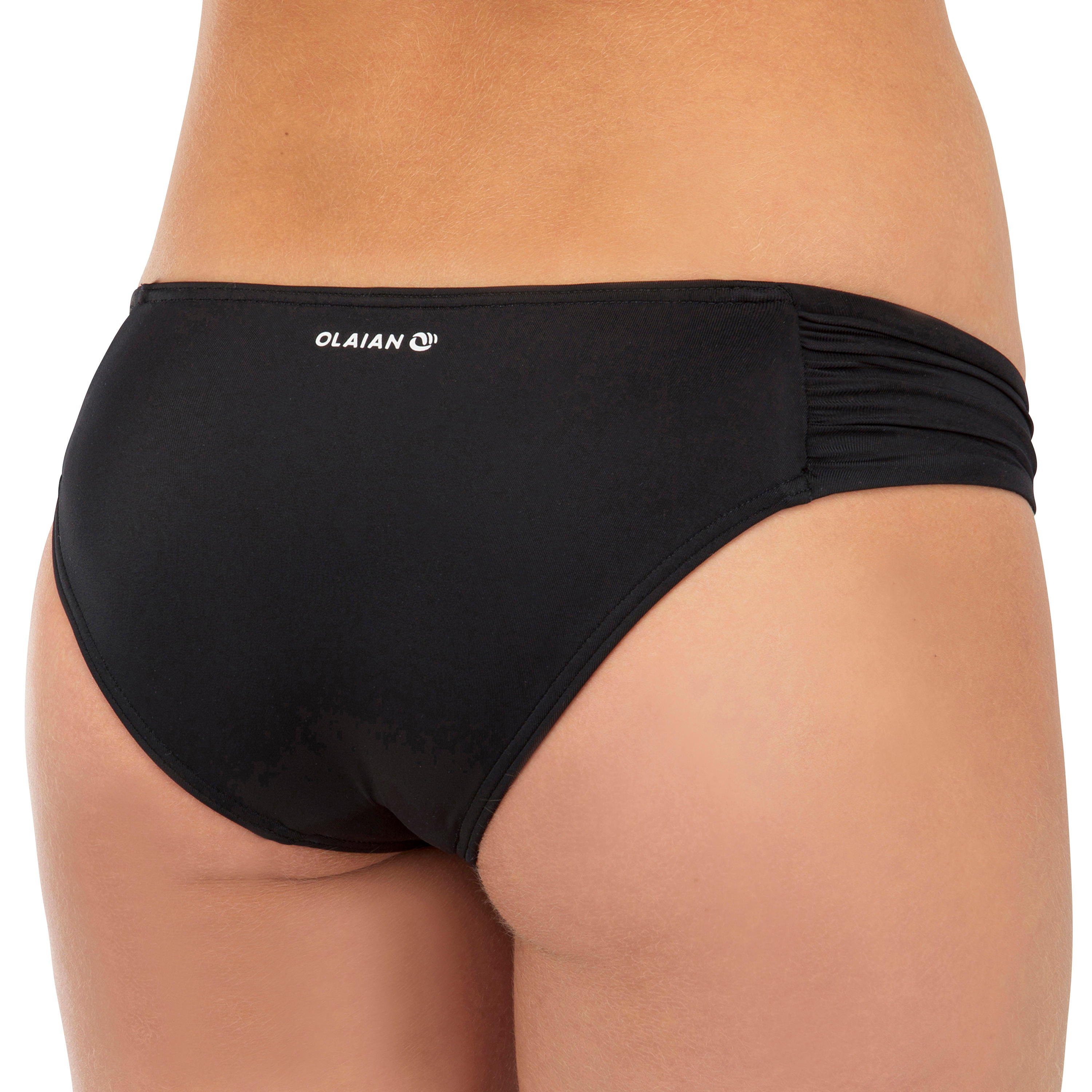 Bikini-Hose Surfen Malou 500 Mädchen schwarz 2/7