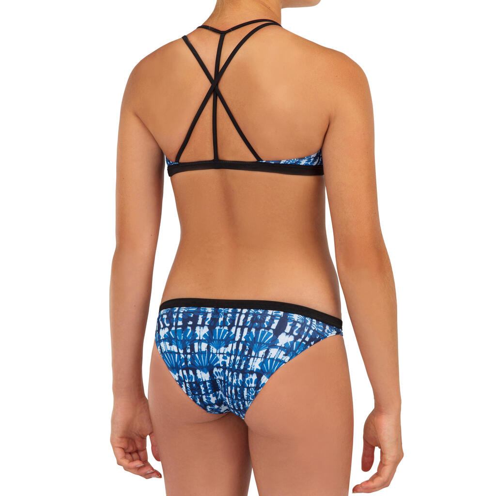 Bikini-Oberteil Bustier Surfen Tropicool 500 Mädchen