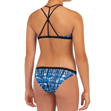 Bikini-Hose Surfen Maeva 500 Mädchen blau