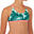 HAUT DE MAILLOT DE BAIN SURF FILLE TRIANGLE VERT BONDI 500