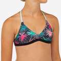 Bustieră surf tip triunghiuri BETTY 500 Negru Fete