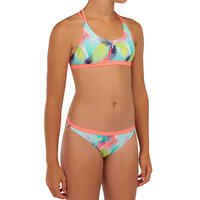 MAEVA 500 SURF GIRL'S SWIMSUIT BRIEFS BLUE