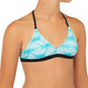 Bikinitop voor surfen meisjes Betty 500 triangel turquoise