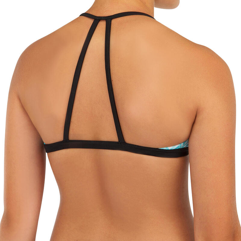 Bikinitop voor meisjes Betty 500 triangel turquoise