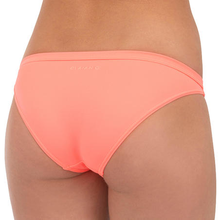 CULOTTE DE MAILLOT DE BAIN SURF FILLE CORAIL MAEVA 500