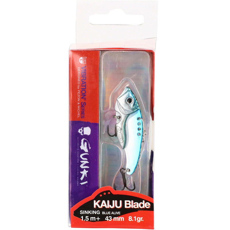 Wobbler ragadozó halak műcsalis horgászatához Kaiju Blade 43 Alive, kék