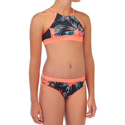 Bikini-Oberteil Surfen Mädchen Bustier 900 Baha rosa