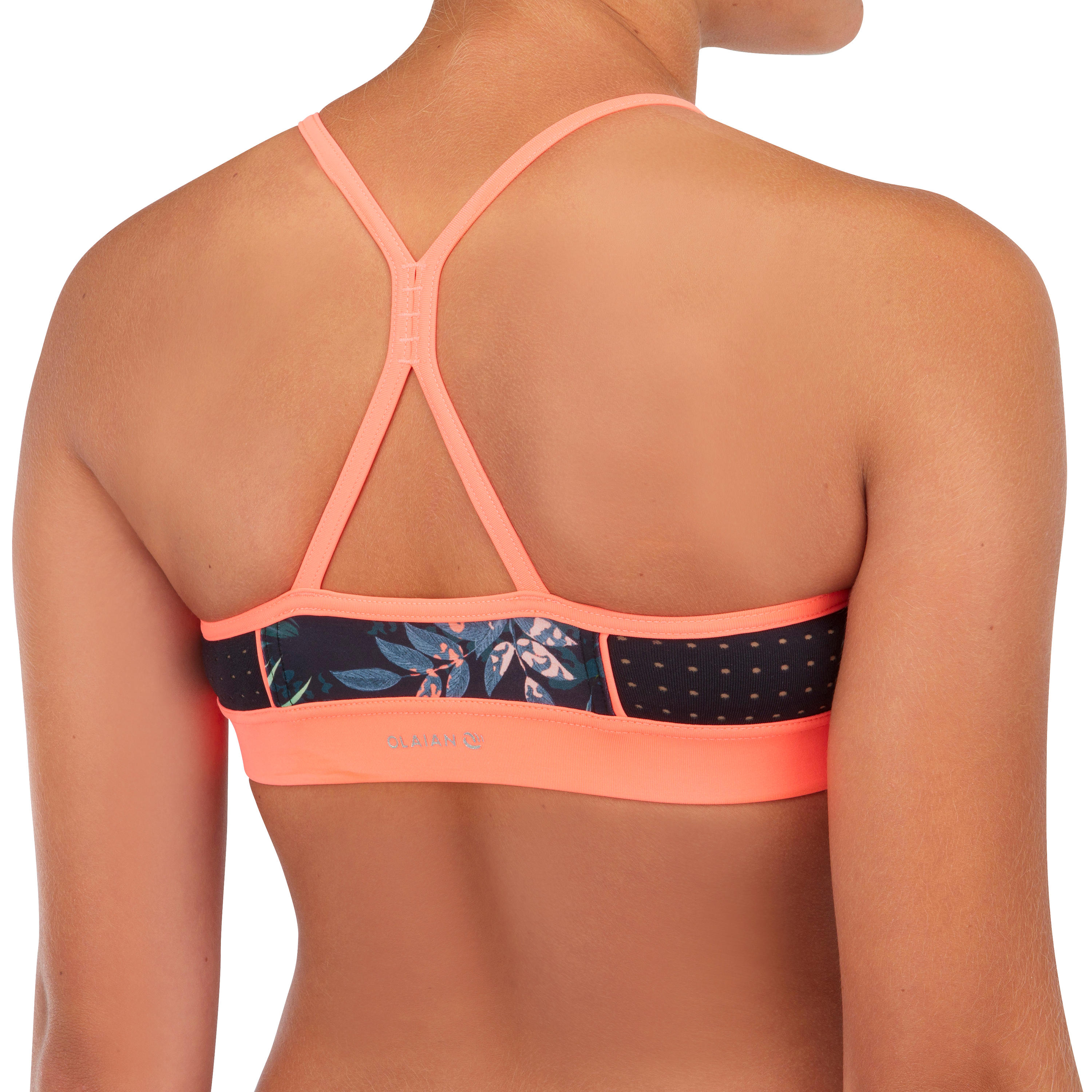 DECATHLON Vrchný diel dievčenských plaviek Baha 900 Shibo na surf čierny 12-13 r (149-159 cm) · záber 3
