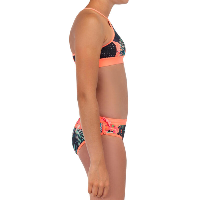 Surfbikinibroekje voor meisjes Mas 900 zwart