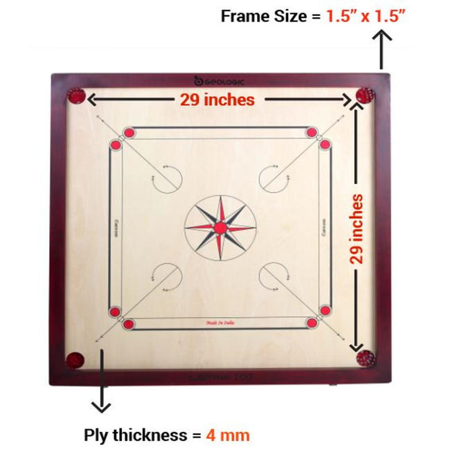Buy Carrom Board game Online Geologic Decathlon