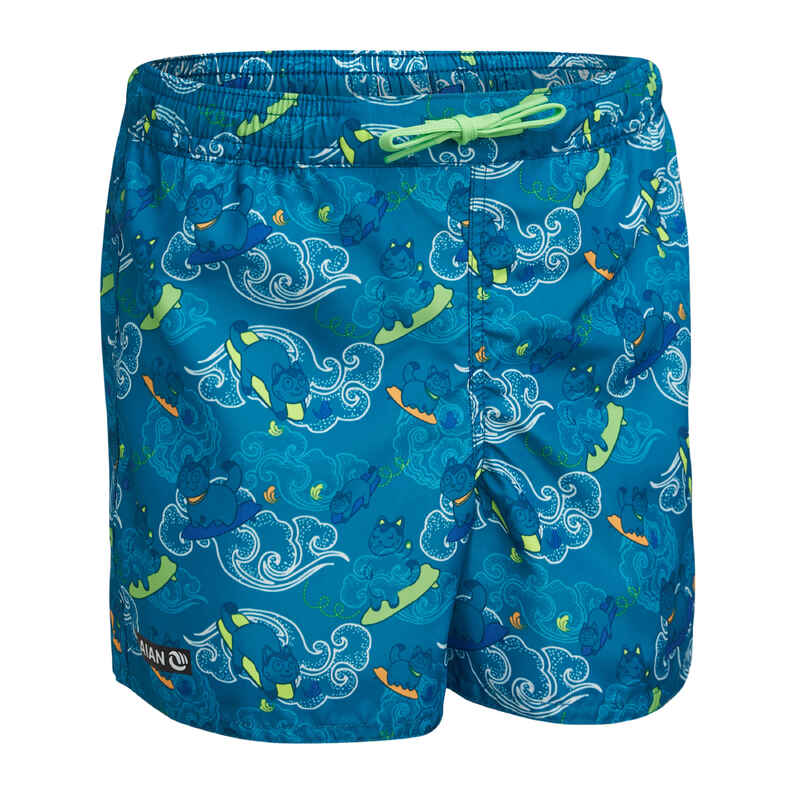 Kids’ swim shorts 100 - turquoise