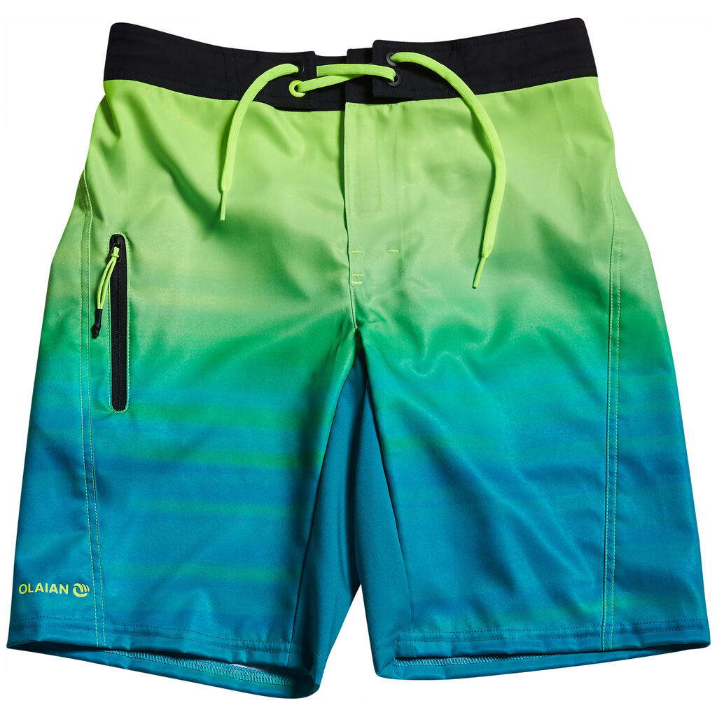 Chlapčenské plážové šortky 500L Tween Offshore zelené
