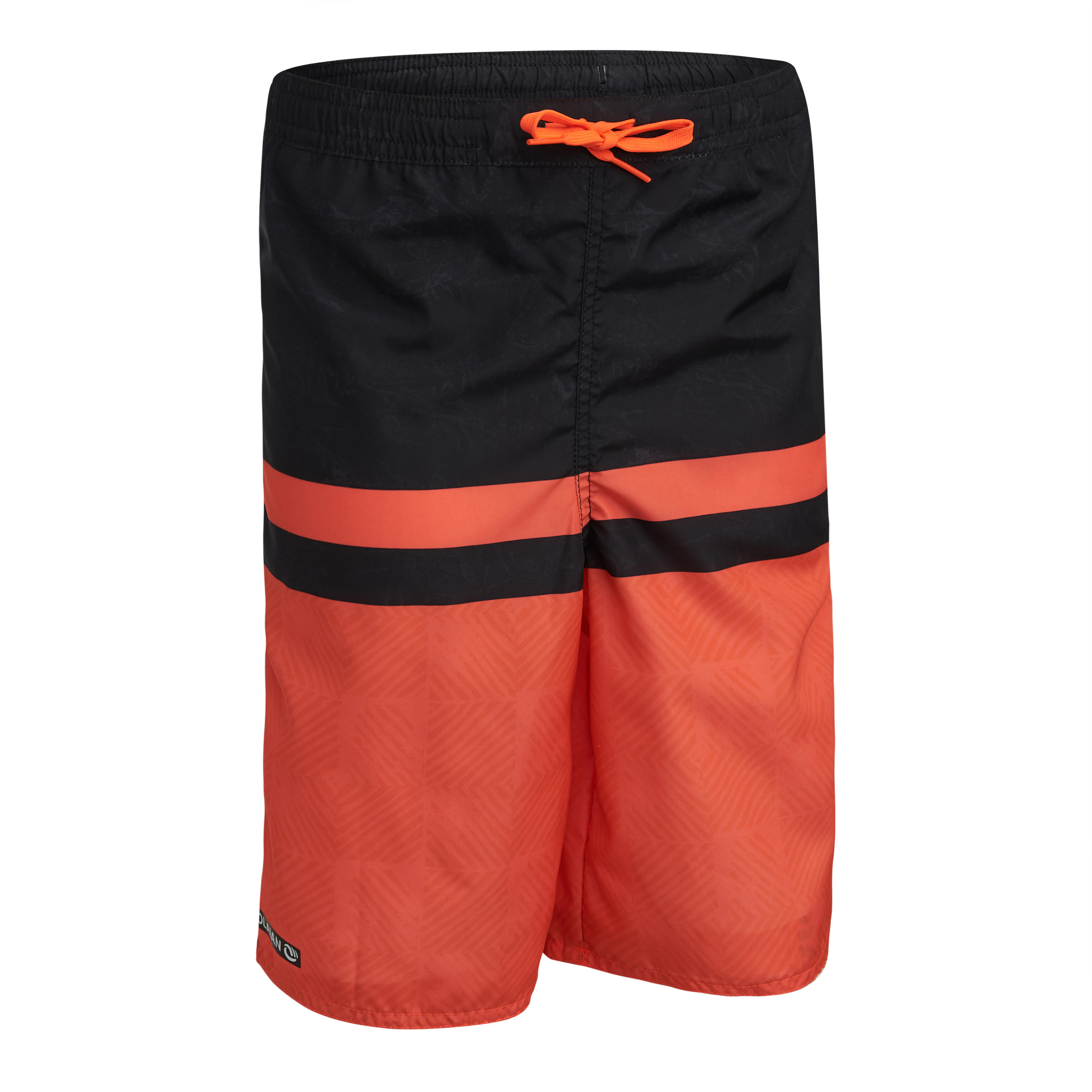 Şort Lung Surf 100 Tween Roșu La Oferta Online decathlon imagine La Oferta Online