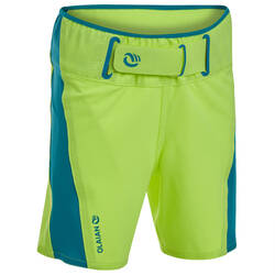 Kids’ swim shorts 500 - neon yellow