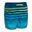 Bañador Niño corto surf azul turquesa rayas