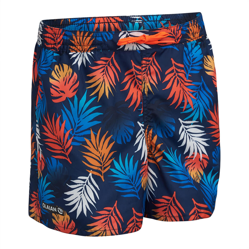 short de bain 100 rouge