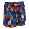 Boardshort voor surfen kinderen 100 blauw/rood