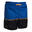 short de bain 100 bleu noir