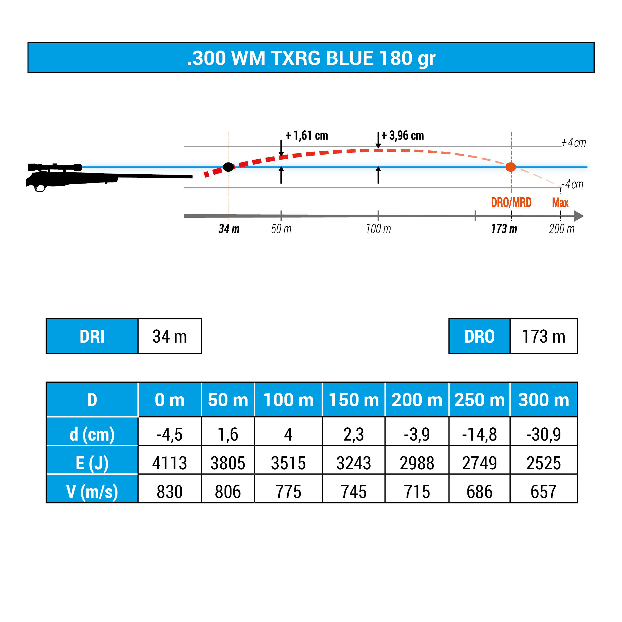 BALLE EXERGY 300WM SANS PLOMB 180 grains/11,7 grammes 4/6