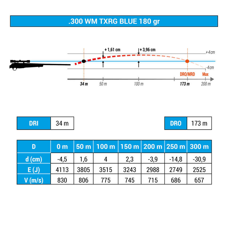 BALA EXERGY 300WM SEM CHUMBO180 grãos/11,7 gramas