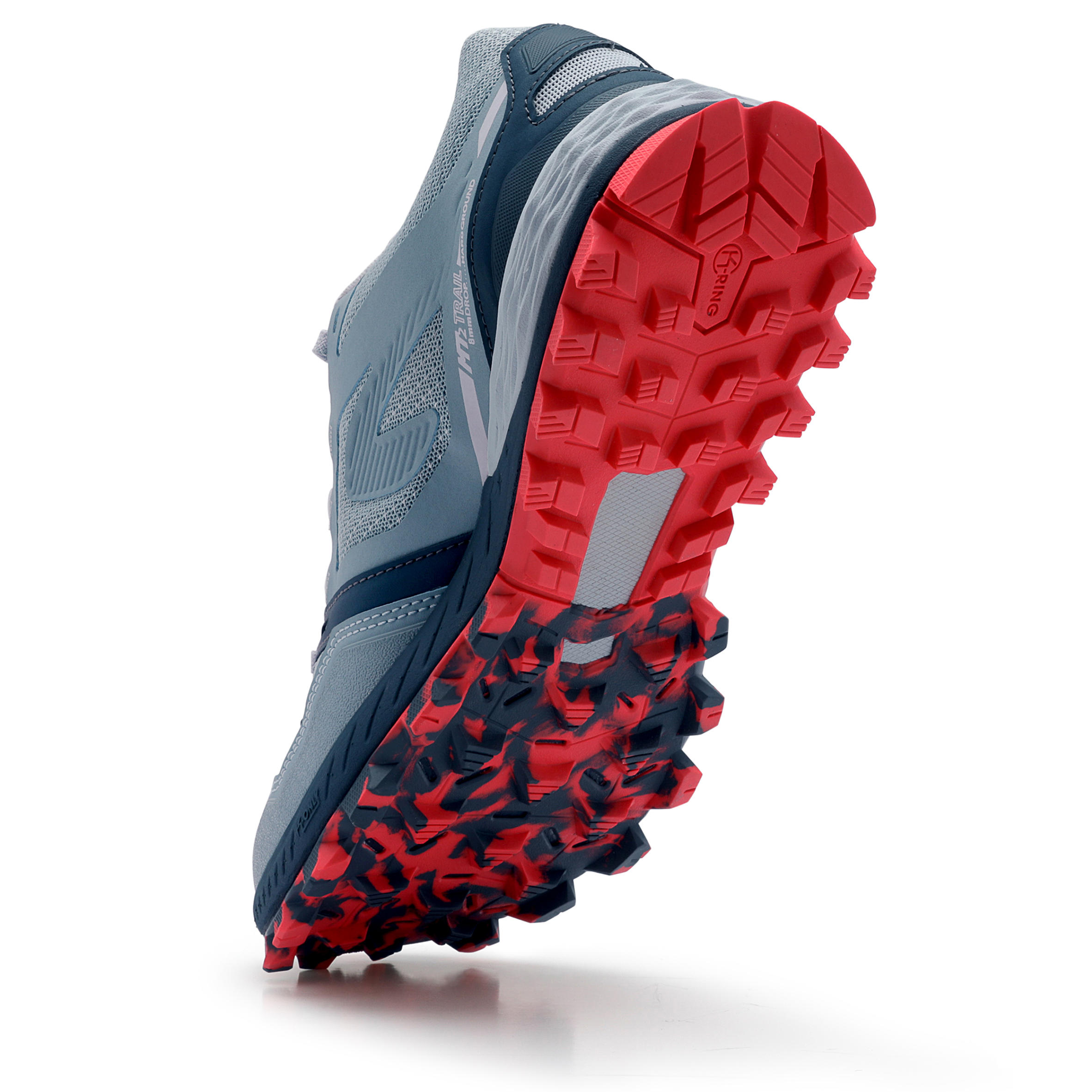 MT2 WOMEN'S TRAIL RUNNING SHOES - LIGHT BLUE/PINK 7/16