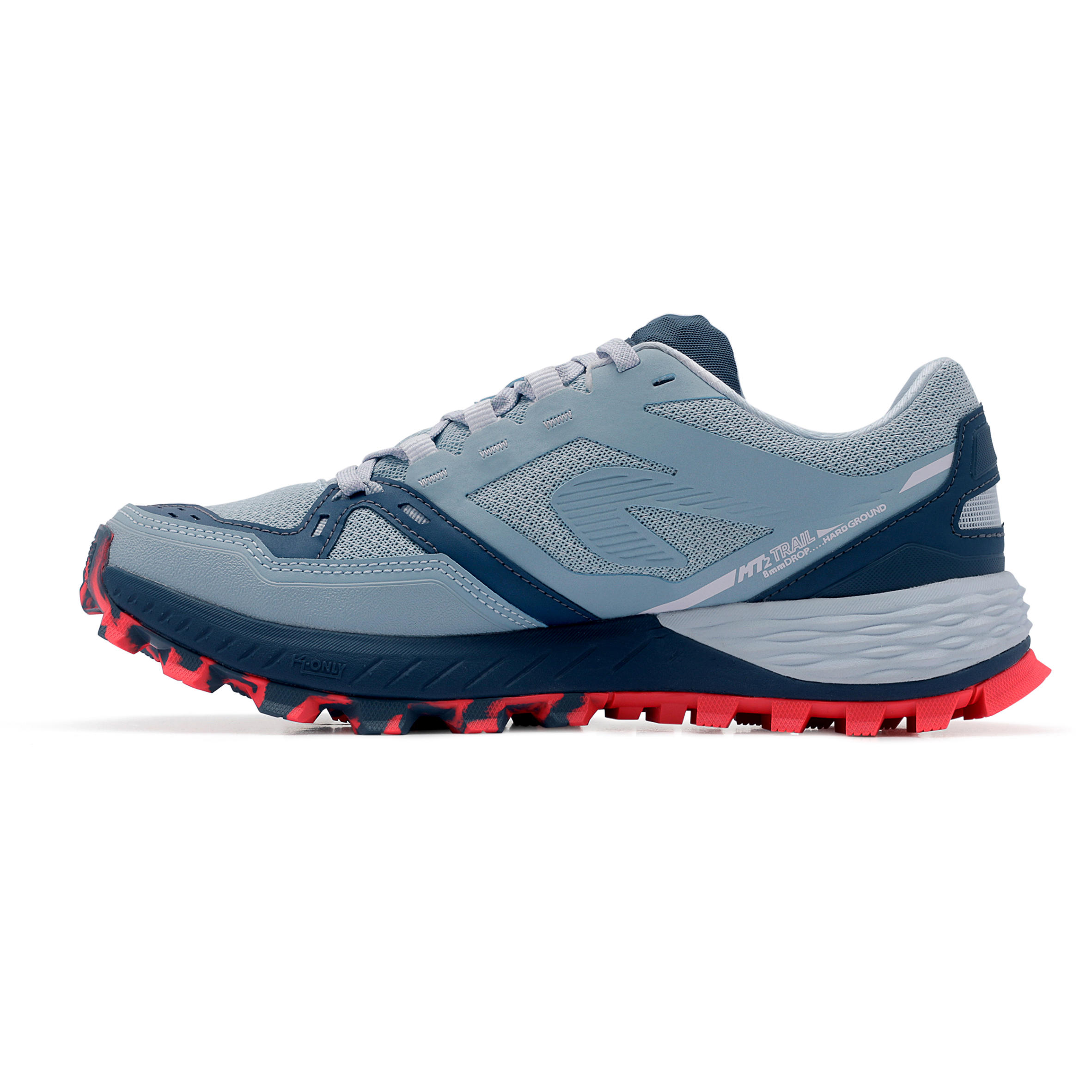MT2 WOMEN'S TRAIL RUNNING SHOES - LIGHT BLUE/PINK 3/16