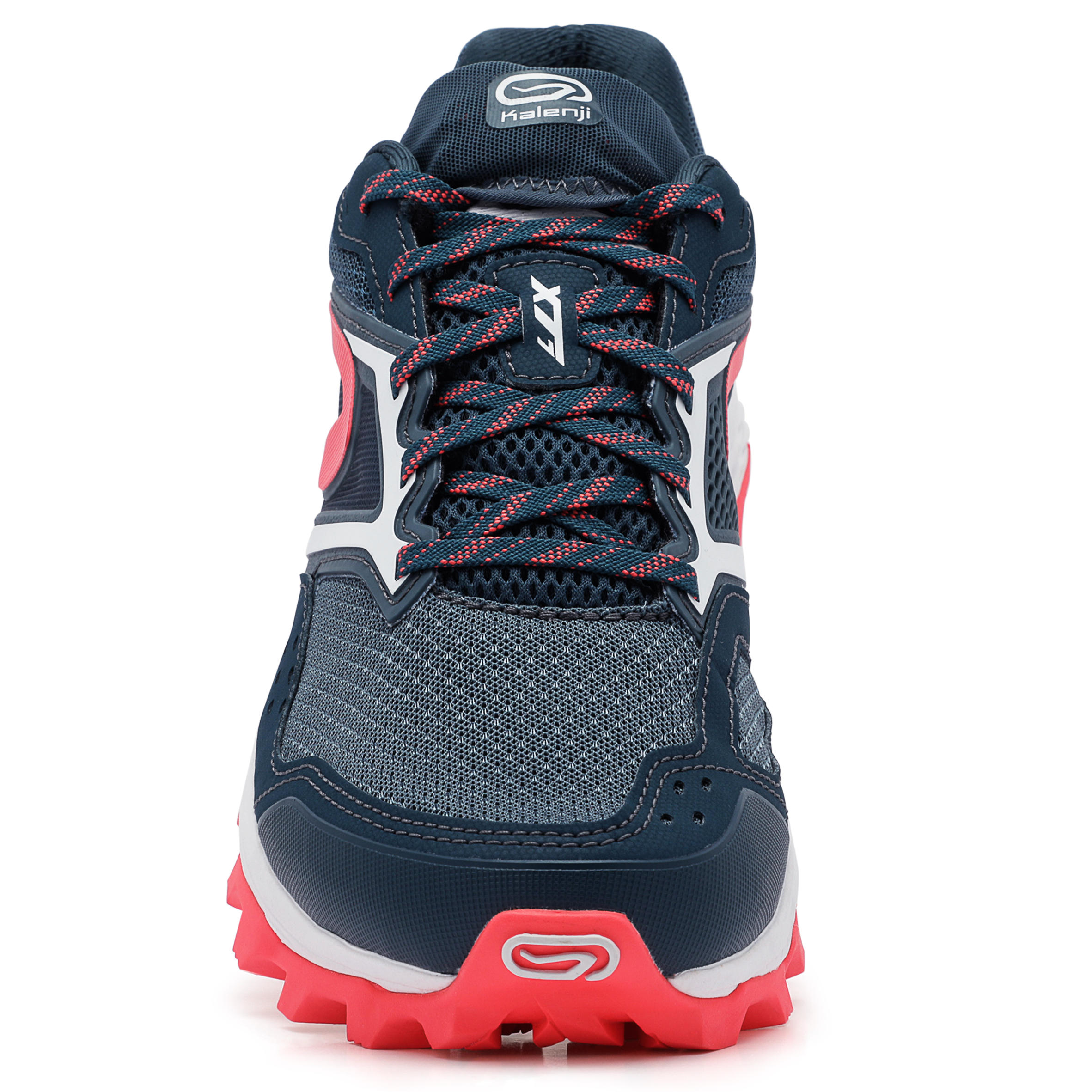 Chaussures de trail running pour femme XT7 bleue fonc et rose