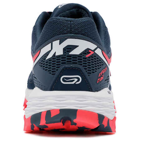 XT7 women's trail running shoes dark blue and pink