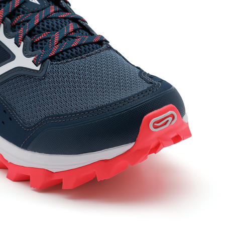 Chaussures de trail running pour femme XT7 bleue foncé et rose
