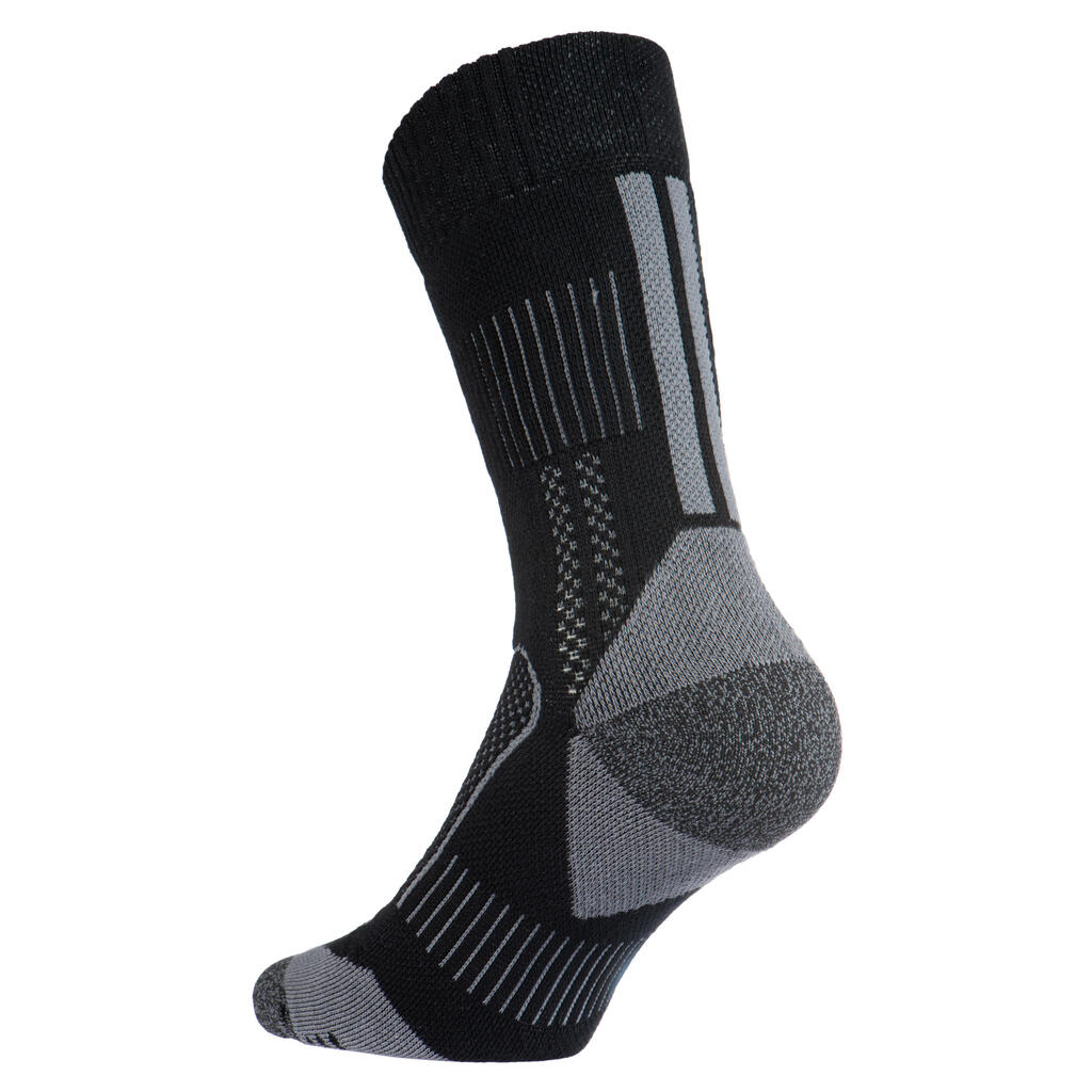 Tennissocken RS 900 High 3er-Pack schwarz/grau