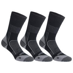 Tennissokken RS 900 hoog x3 zwart/grijs
