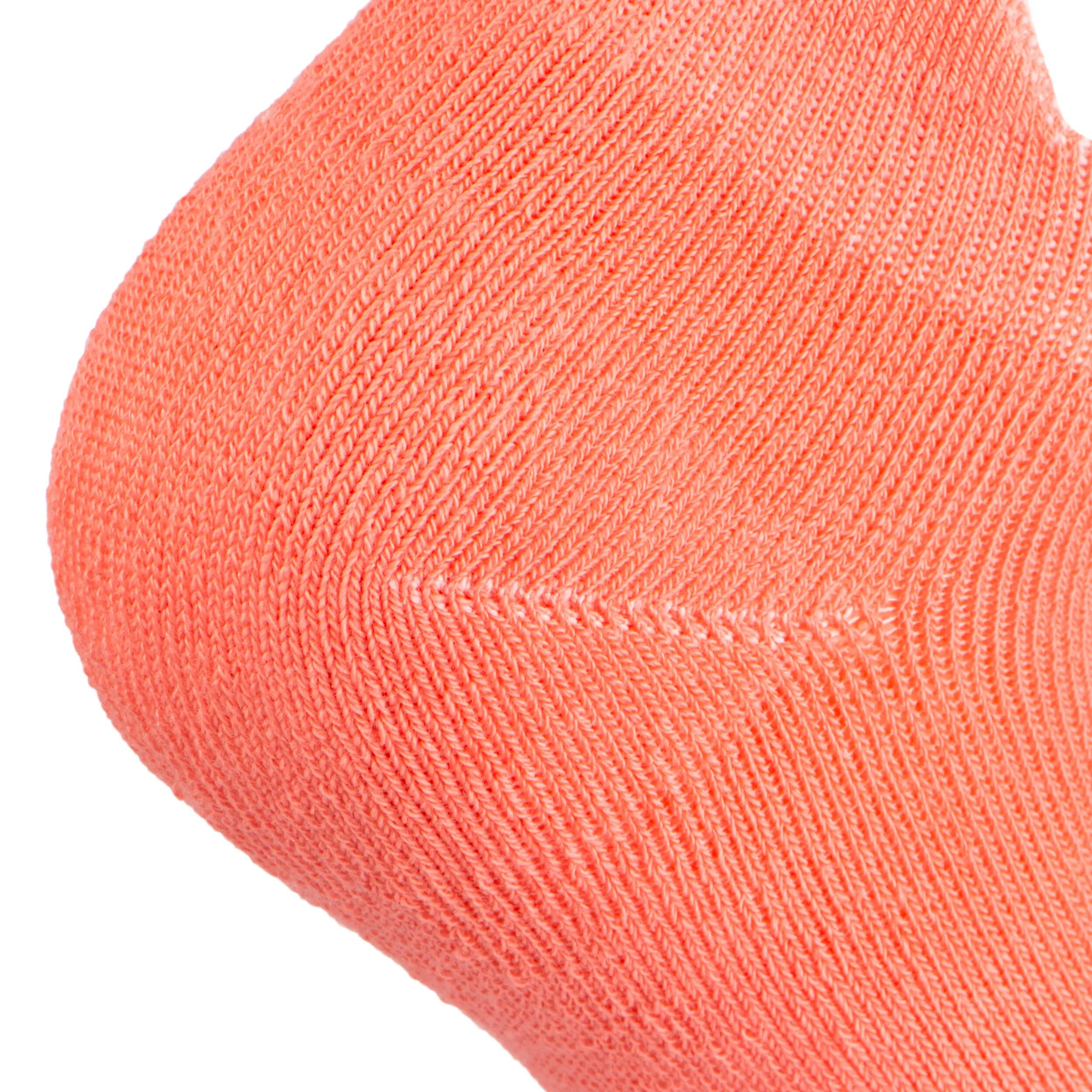Low Tennis Socks RS 500 Tri-Pack - White/Green 9/40