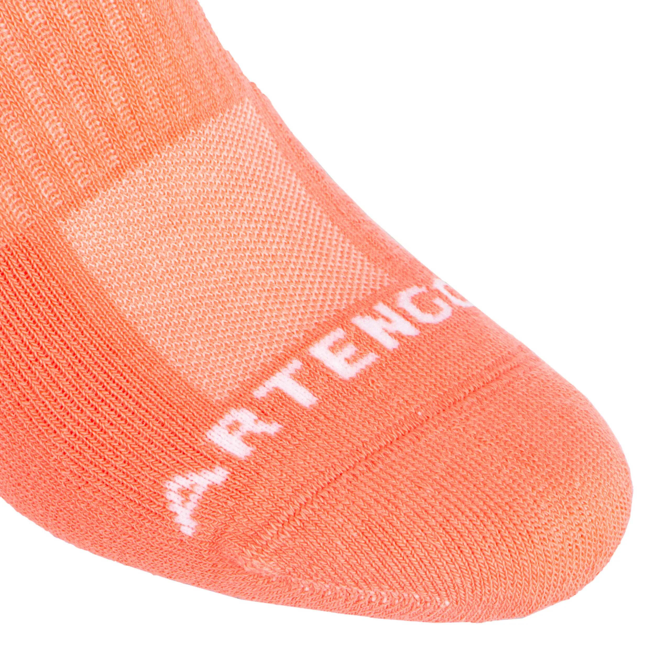 Low Tennis Socks RS 500 Tri-Pack - White/Green 4/40