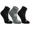 Tennissocken RS 500 Mid Kinder 3er-Pack grau/schwarz