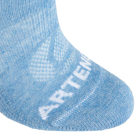 CHAUSSETTES TENNIS ENFANT HAUTES RS 160 BLEU CHINE LOT DE 3