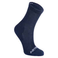 Kids' High Tennis Socks Tri-Pack RS 160 - Heathered Blue