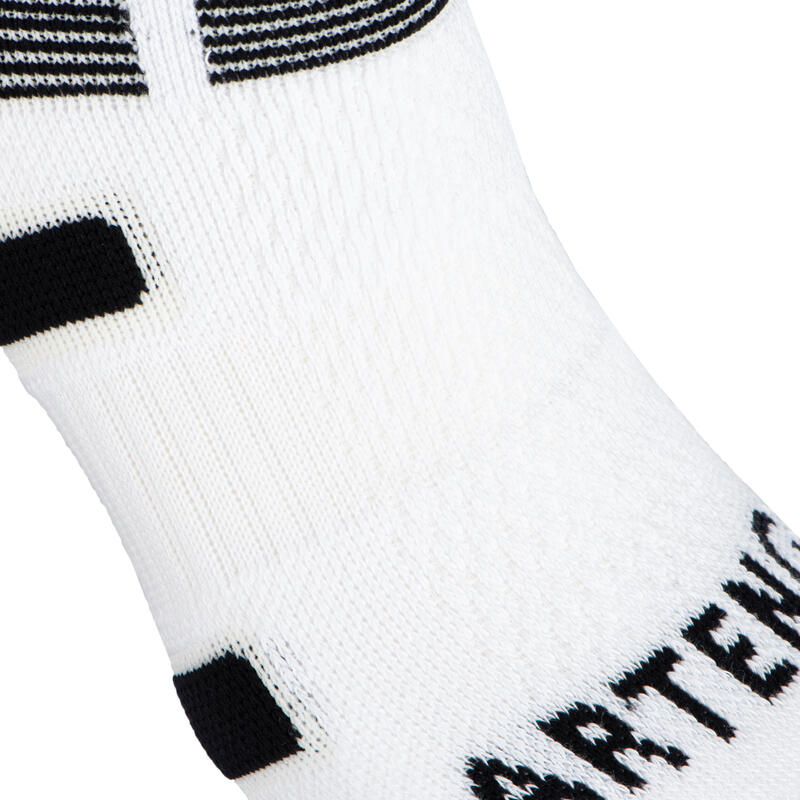 CHAUSSETTES DE TENNIS BASSE RS 560 BLANC NOIR LOT DE 3